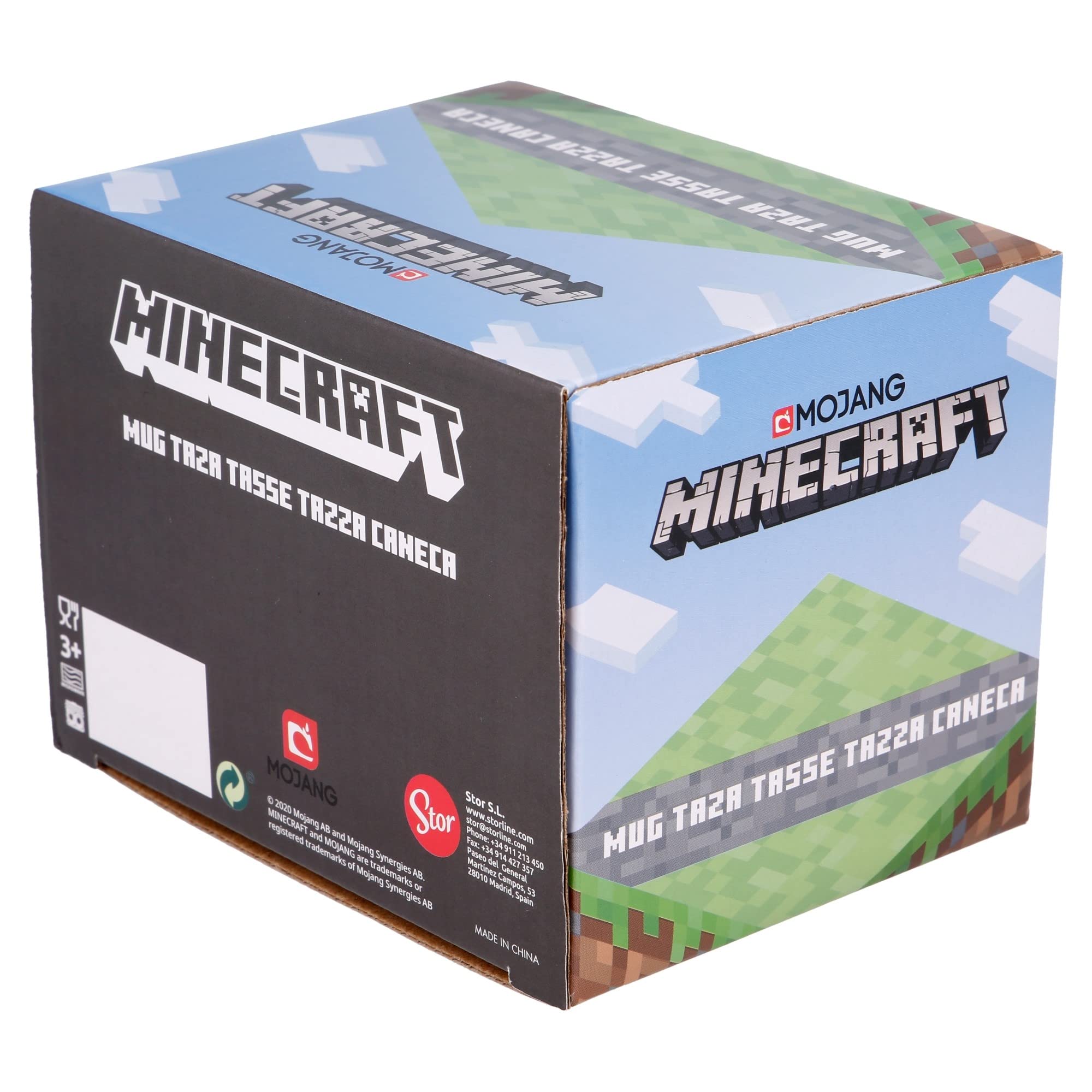 Merchandising Minecraft Taza Desayuno CeráMica 400 Ml Merchandising Minecraft Taza Desayuno CeráMica 400 Ml